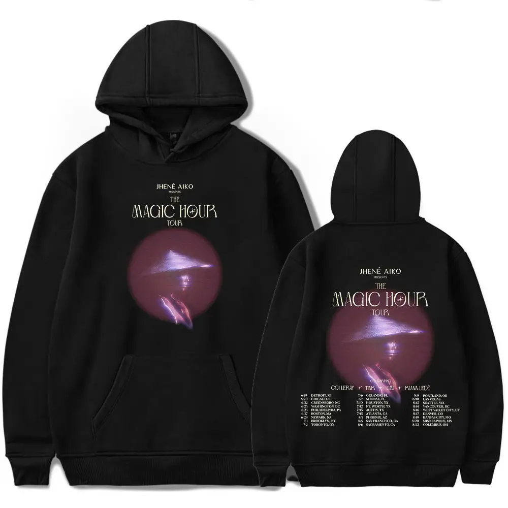 Jhene Aiko The Magic Hour Tour 2024 Merch Hoodies Unisex Hooded Sweatshirt Casual Clothing