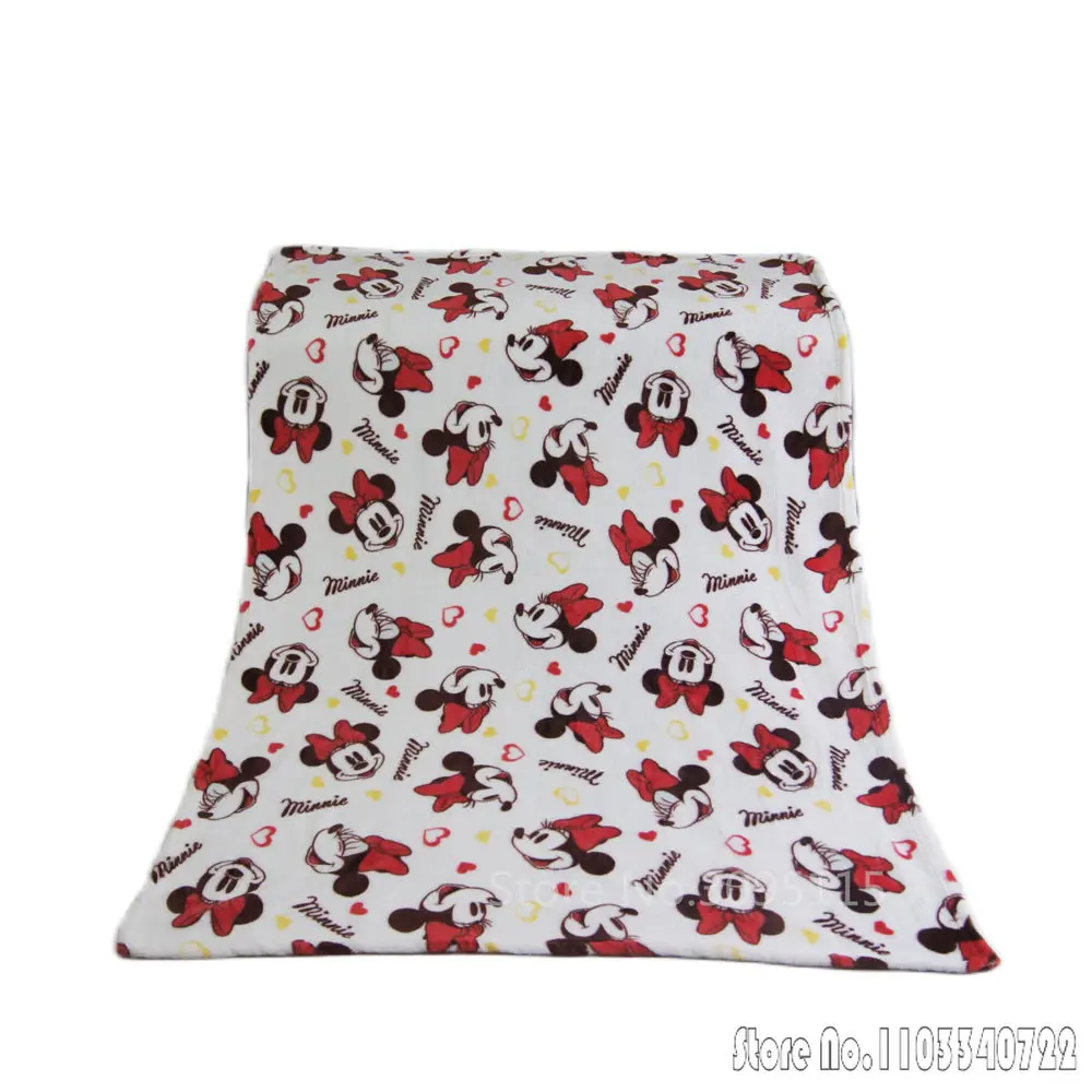 Anime Cute Many Minnie Mouse Faces Blanket 70x100cm Throw Cartoon Blankets for Kids Baby Pet on Crib Plane Sofa Bed Cover