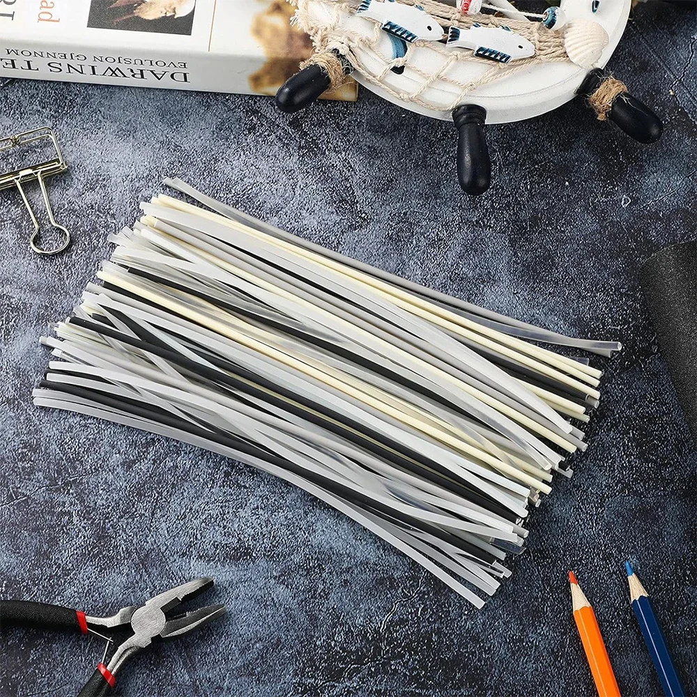 50pcs 20cm Colourful Plastic Welding Rods ABS/PP/PVC/PE Car Bumper Repair Tool Machine Welding Rods Maintenance Welding Supplies