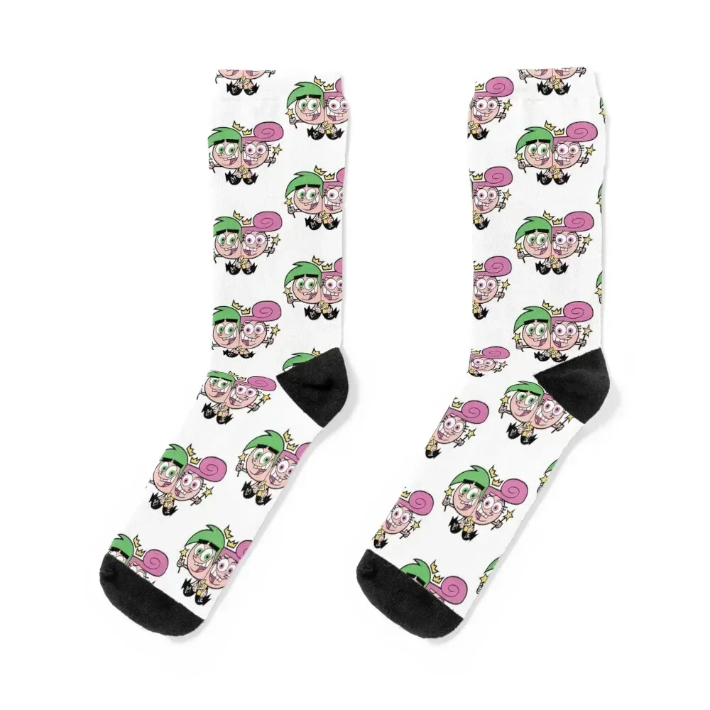 

Timmy and the fairies Socks Soccer gym hockey essential Socks For Men Women's anti-slip new in's floral Rugby Male Socks Women's
