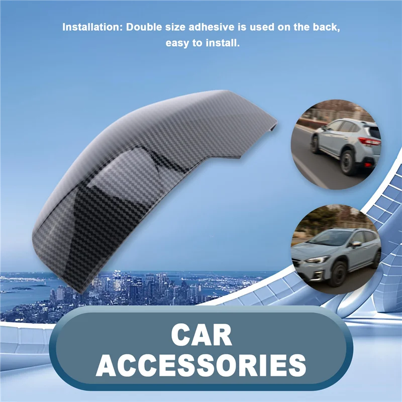 A45f-para subaru xv crosstrek 2017-2020 cor de fibra de carbono porta lateral do carro espelho retrovisor tampa guarnição para forester 2019 2020