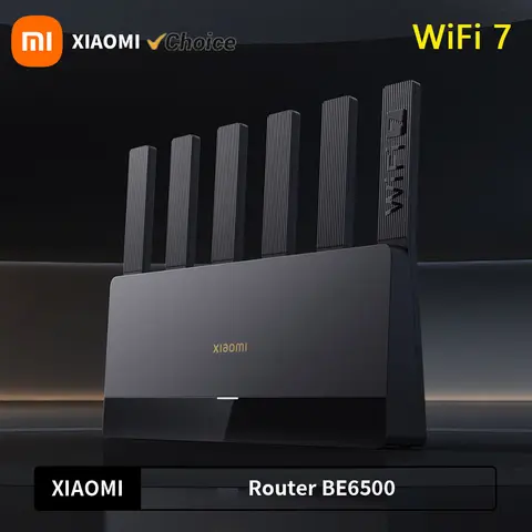 Xiaomi 라우터 BE6500 쿼드 핵 Wifi7 6500Mbps 2.5G 이더넷 포트 듀얼 주파수 2.4/5GHz 6 독립 신호 증폭기 메쉬 Best5