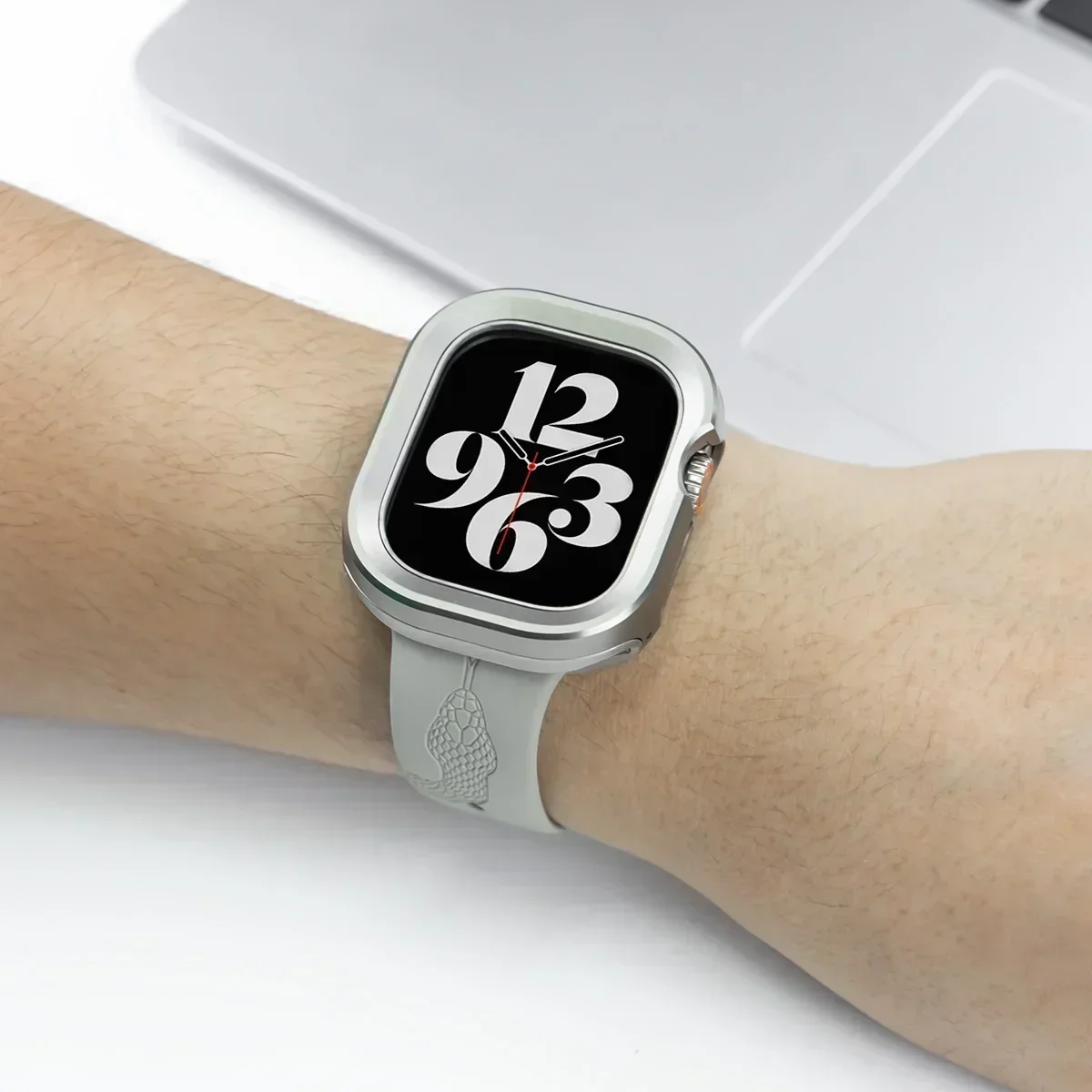 غطاء معدني لساعة أبل الترا 49 مللي متر 45 مللي متر 41 مللي متر 44 مللي متر 40 مللي متر إطار ممتص للصدمات شل حامي لسلسلة iWatch SE 8 Ultra 72027 #6