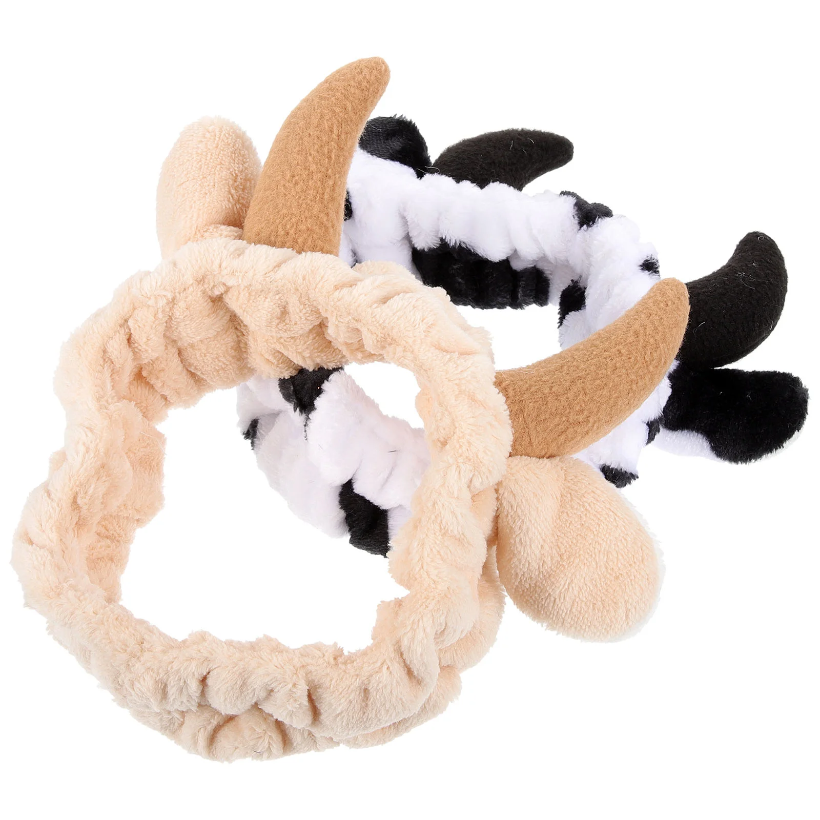 

2 Pcs Animal Face Wash and Hair Bundle Head Band Cute Headbands for Women The Cow Make up Washing Flannel Miss Skincare