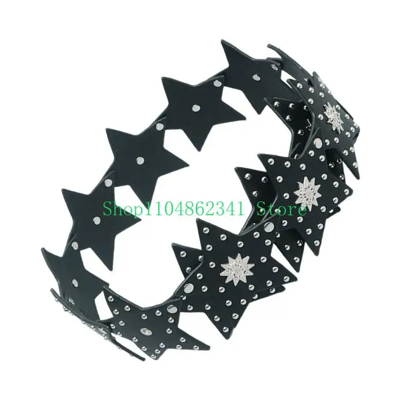 5ASD STAR REMET TAIUS BELT BUDSS Cool Studded Belt Stijlvolle Cowgirl Novelty Belt