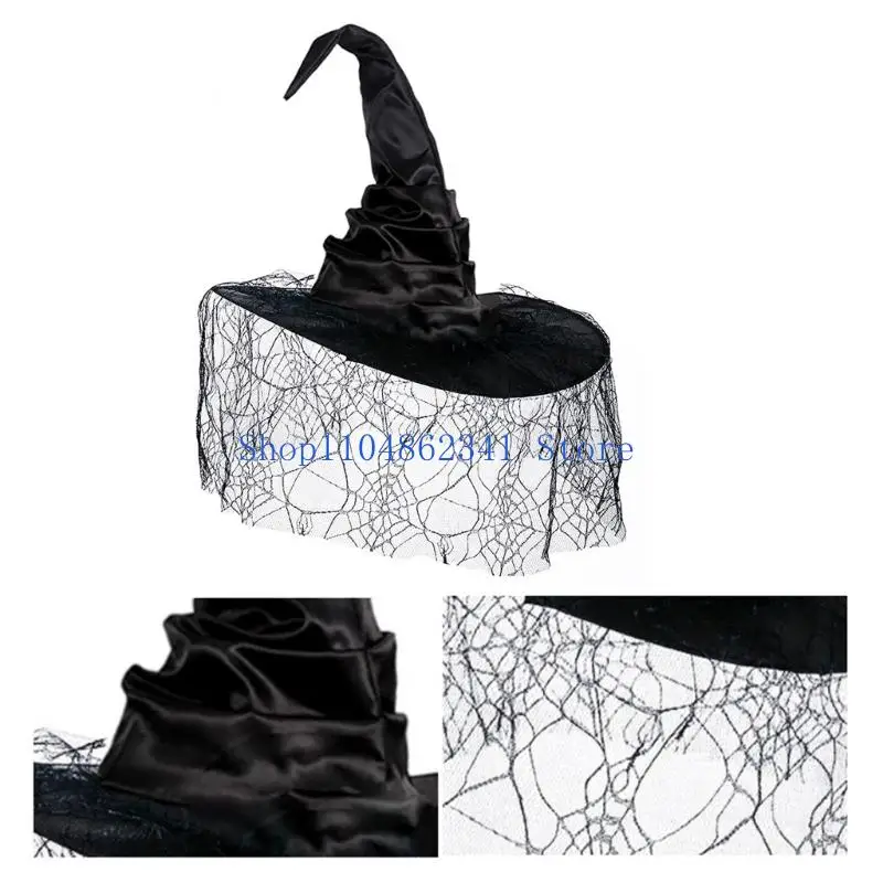 5asd Halloween Witch Accessoires Set Spitze Schleier Handschuhe Armärmel atmungsaktiv