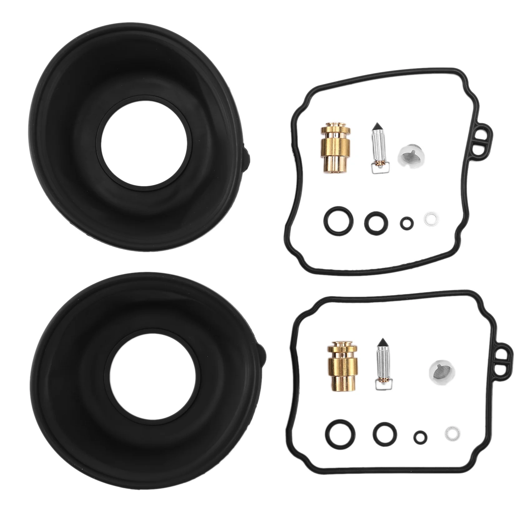 2Set for XVS650 XVS650AT V Star XVS 650 A AT 1998-2016 Plunger Diaphragm Parts of Motorcycle Carburetor Repair