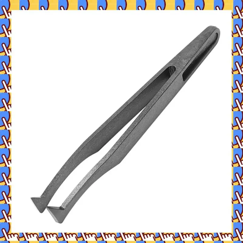 A79I 18-teiliges Präzisionspinzetten-Set aus Kunststoff, antistatisches Werkzeugset, Größe 1/2/3/5/6/8, jeweils 3 (schwarz)