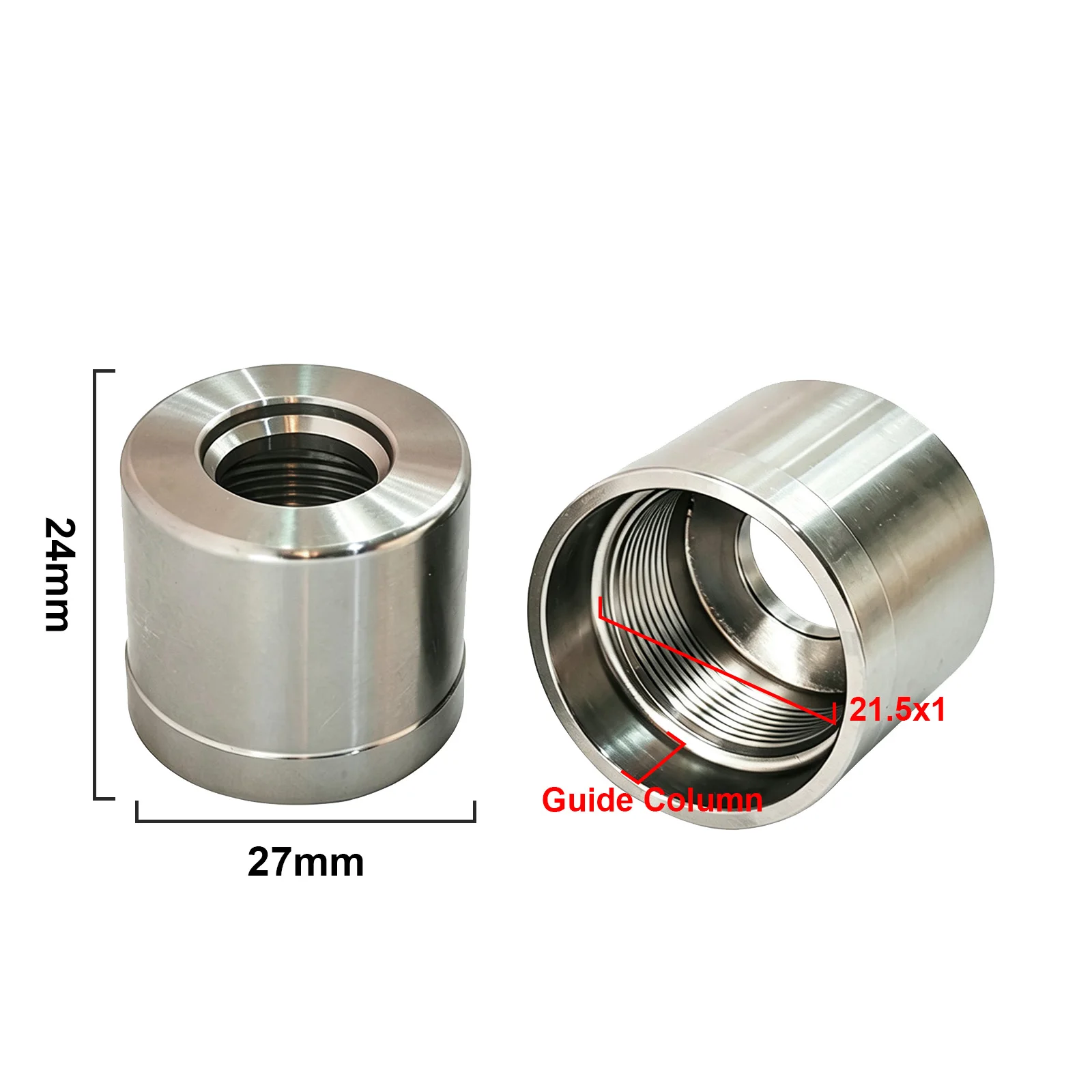 Extended Collet Nut Compatible with For SK10 For SK16 For CNC Collet Chuck Metric 27x24mm 40x31mm Silver Metal Construction