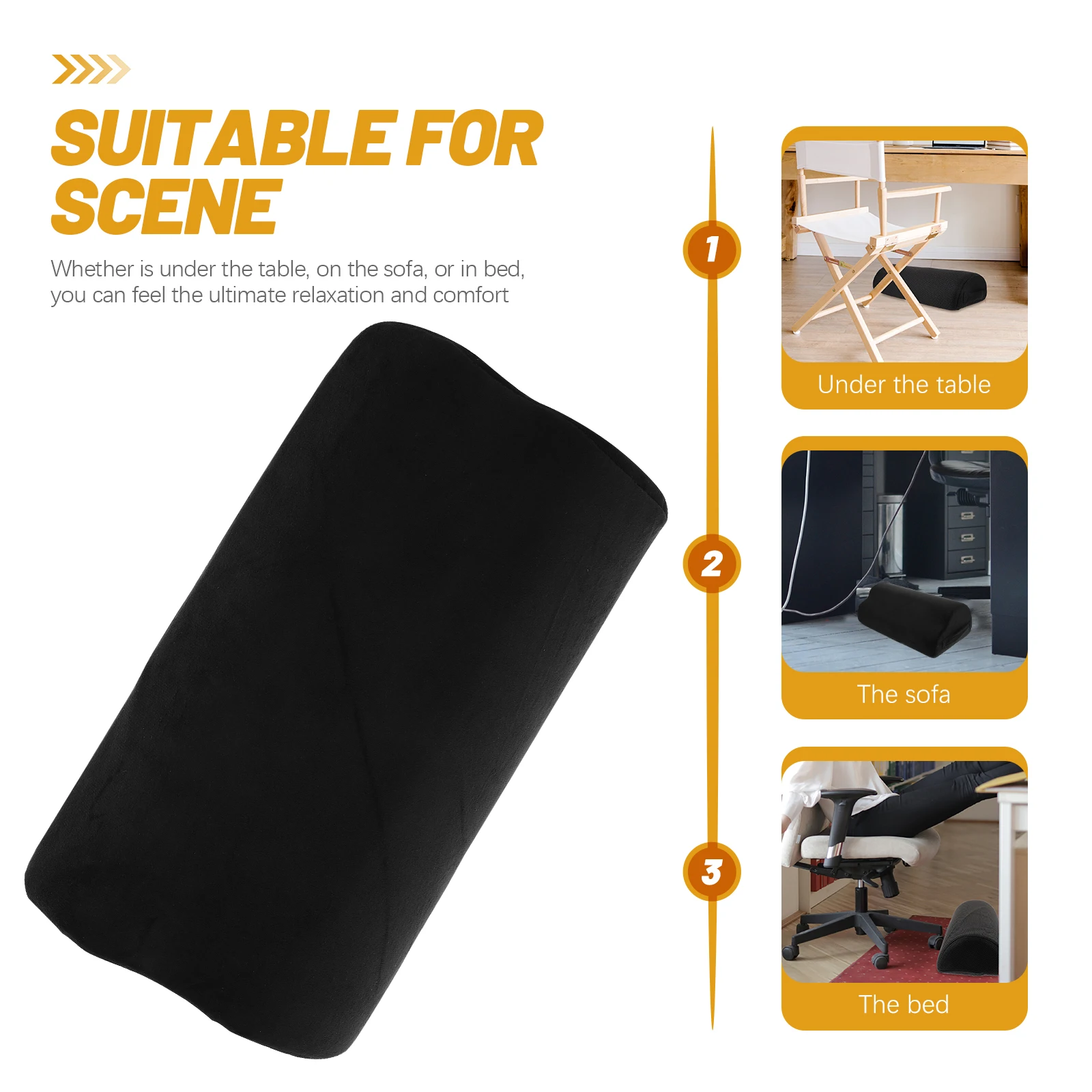 

Foot Rest Pad For Under Desk Office Use Leg Pillow Sleeping Bed Footrest Cushion Multi-Use Support Foot Lifting Pillow Outdoor