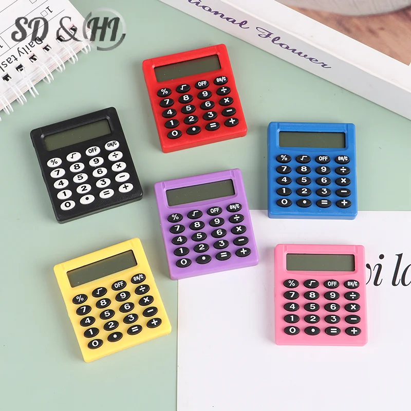 Personalized Mini Candy Color School Office Electronics Creative Calculator Pocket Boutique Stationery Small Square Calculator