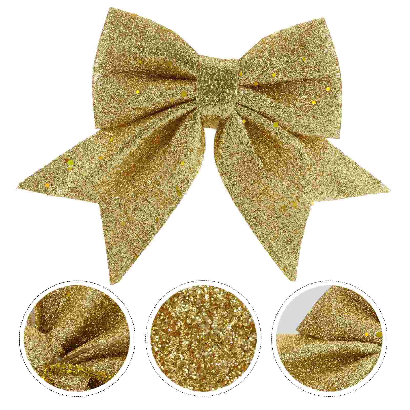 4 Pcs Christmas Gold Butterfly Decorations Gifts for Stocking Stuffers Wreath Bows Garland