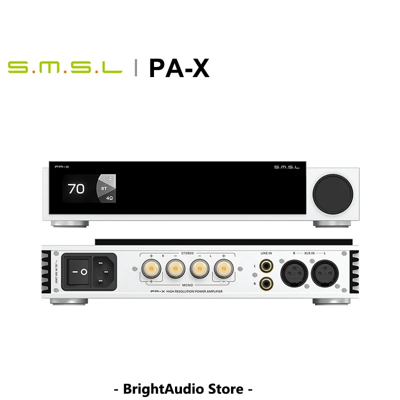 SMSL PA-X GALLIUM NITRIDE Power Amplifier 40W Dual Track Speaker Home Power Amplifier High-power Audio Switch Power Supply
