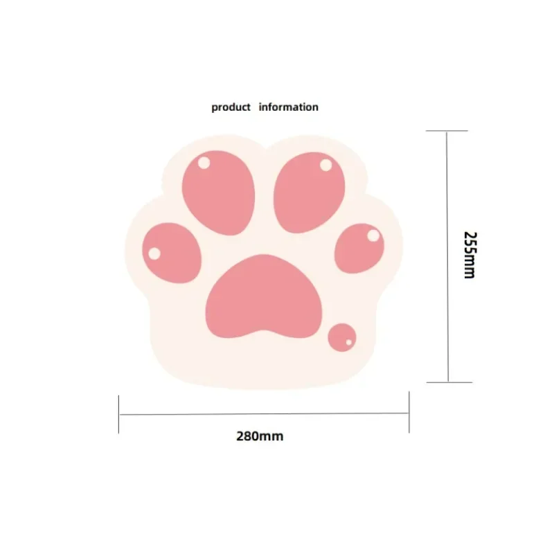 1pcs Kawaii Cat Claw Small Mouse Pad Waterproof Desktop Cute Mousepad Non-slip Desk Mat Gaming Accessories For Office Home PC