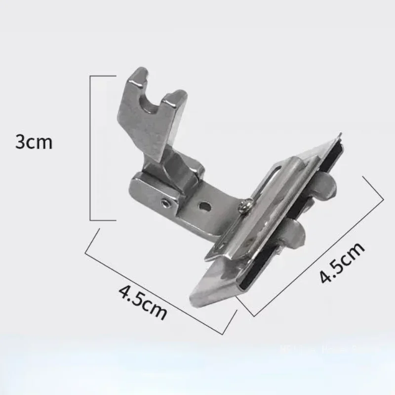 S10A Adjustable Tape Guide Presser Foot Fit Industrial Single Needle Lockstitch Sewing Machine For Attach Laces / Elastic / Tape