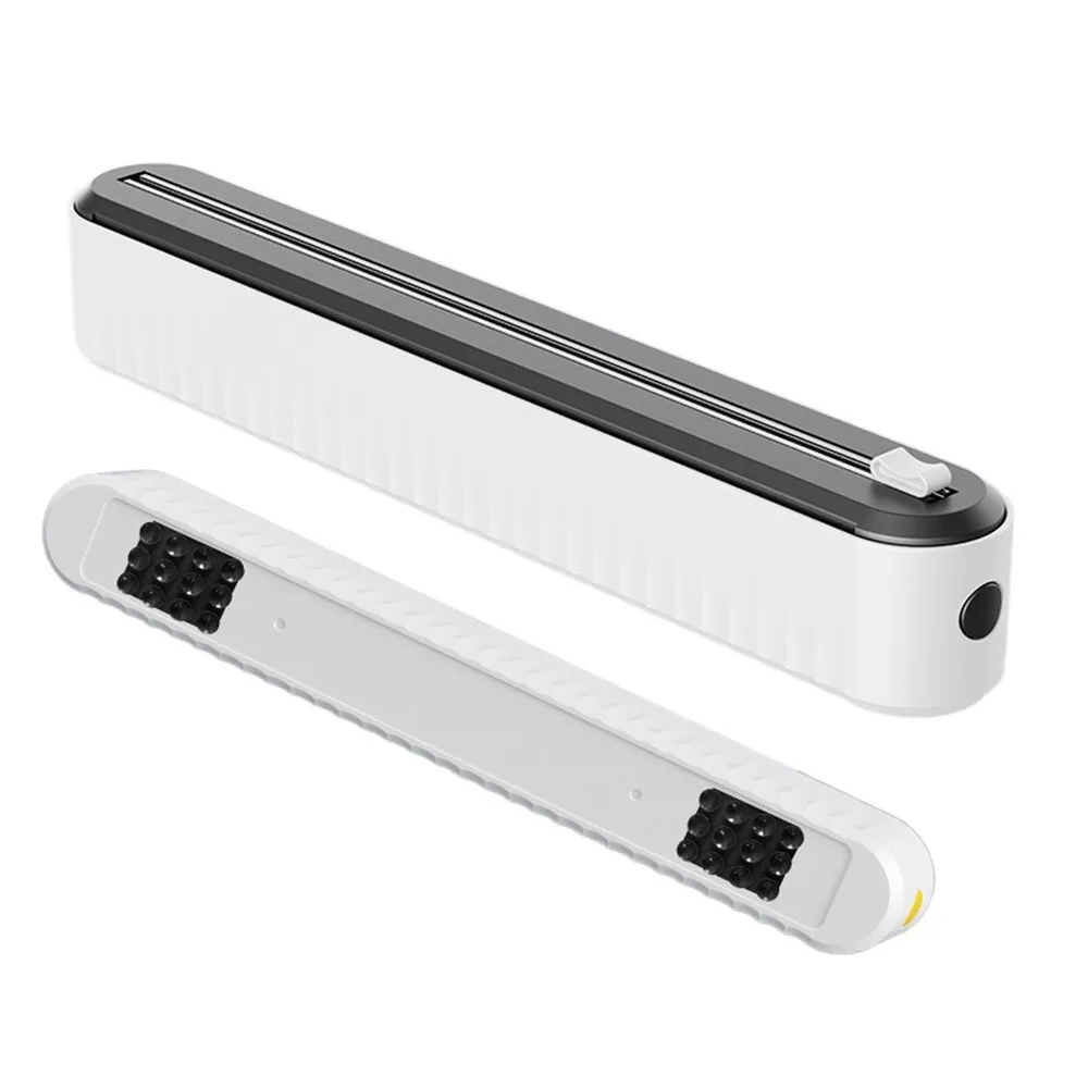 

Suction Cup Cling Film Cutter Box Reusable Wall Mounted Tin Foil Cutter Machine with Slide Cutter Magnetic Baking Paper Cutter