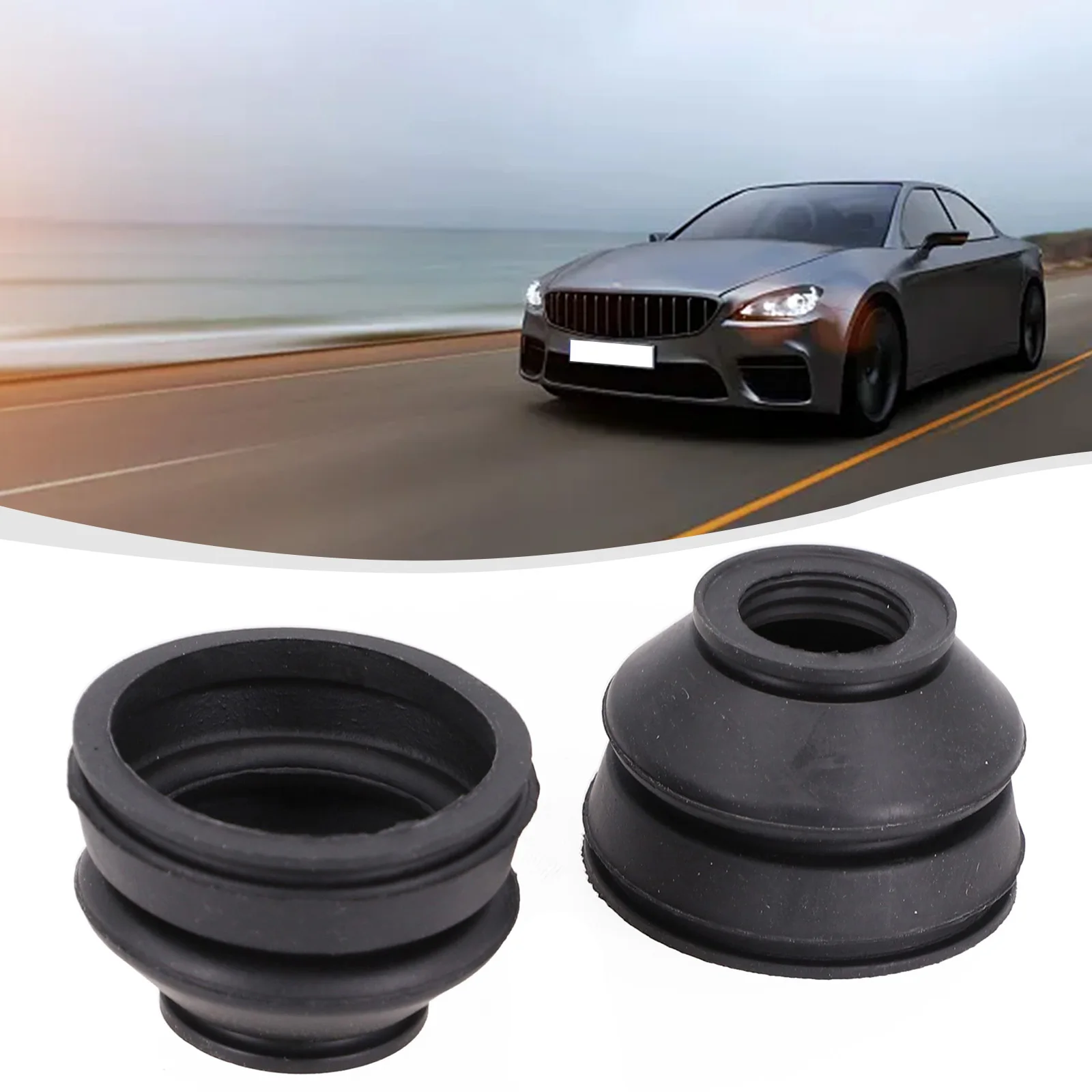 Protective Rubber Dust Cover Boots for Ball Joint Suspension Set of 2 (18mm Small Hole 40mm Large Hole 32mm Height)