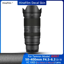 Hinefilm Skin for Tamron 50-400mm F4.5-6.3 Z Mount Lens Sticker 50-400 for Nikon Lens Skin 50400 Protector 50 400 Wrap Skin