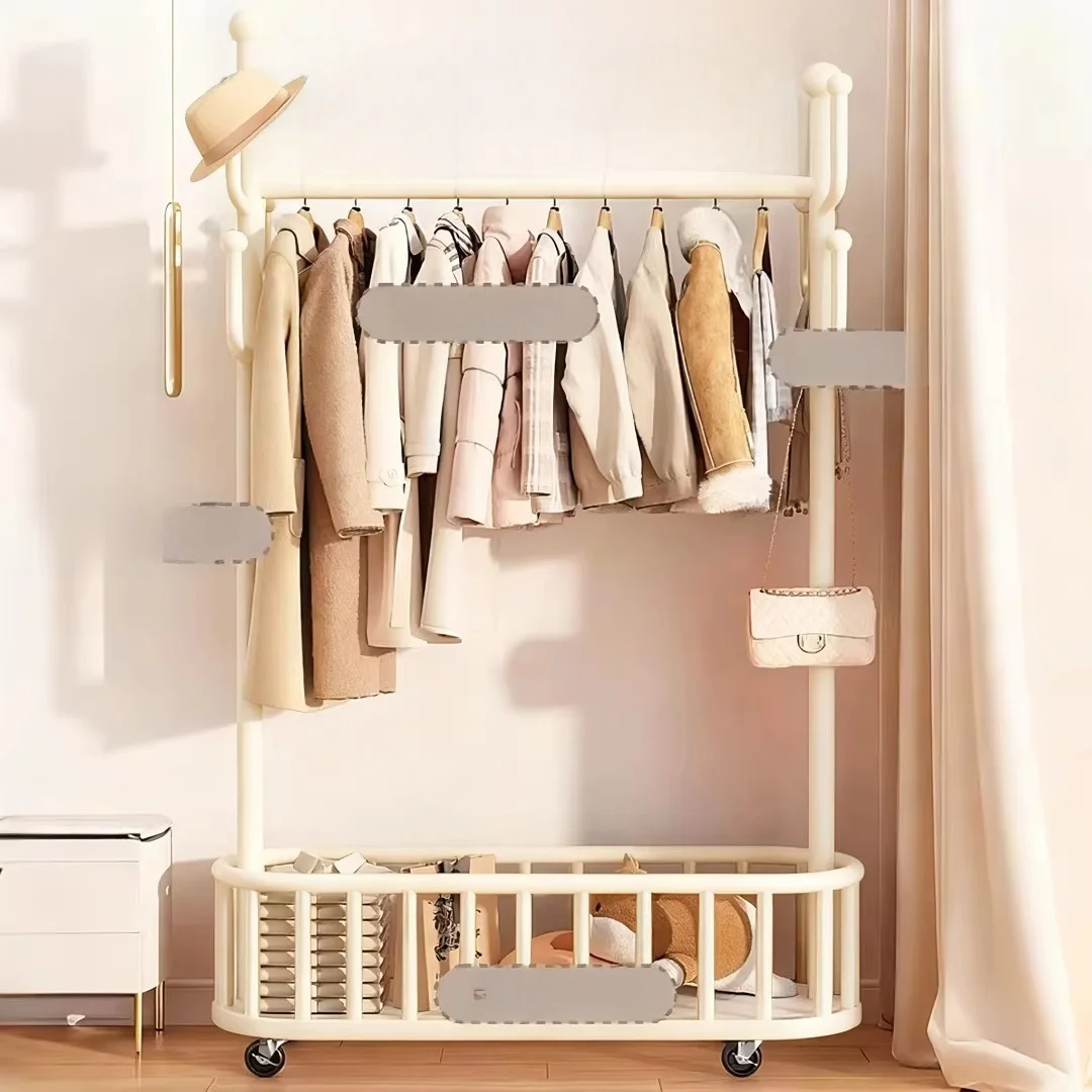 simple-portable-indoor-clothesline-stand-bedroom-floor-mounted-multi-function-drying-rack-model-16441-storage-organizer
