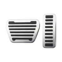 Stainless Steel Car Gas Brake Pedal Cover for Land Rover Discovery 5 2014-2020 Defender 110 2020 Range Rover Vogue 2013-2020