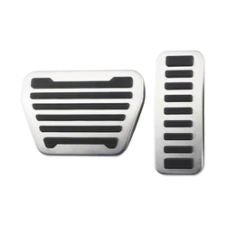 Stainless Steel Car Gas Brake Pedal Cover for Land Rover Discovery 5 2014-2020 Defender 110 2020 Range Rover Vogue 2013-2020