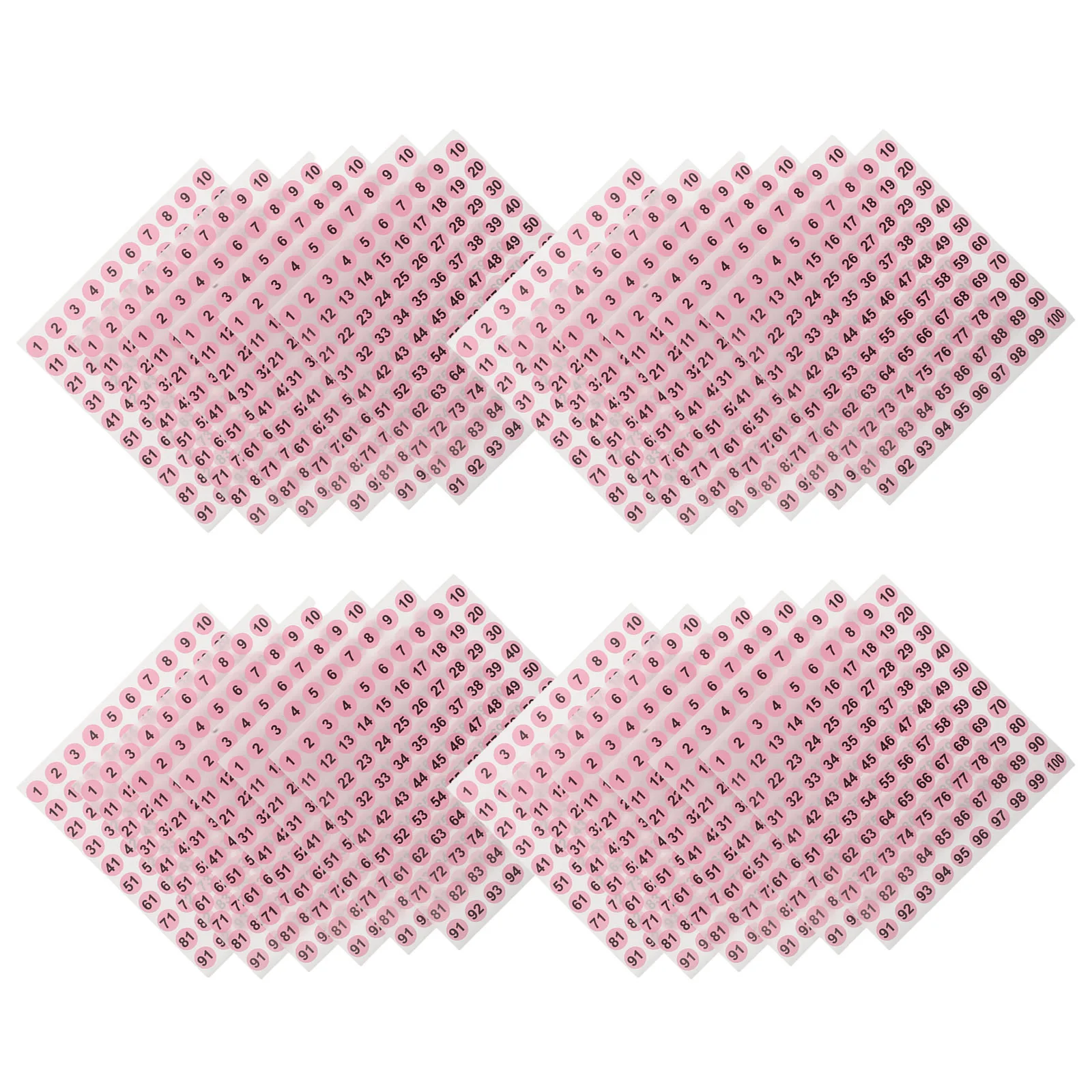 

50pcs Nail Tool Sticker Numbered Self Adhesive Color Coding Labels For Manicure Organization Polish Bottles Inventory Sorting