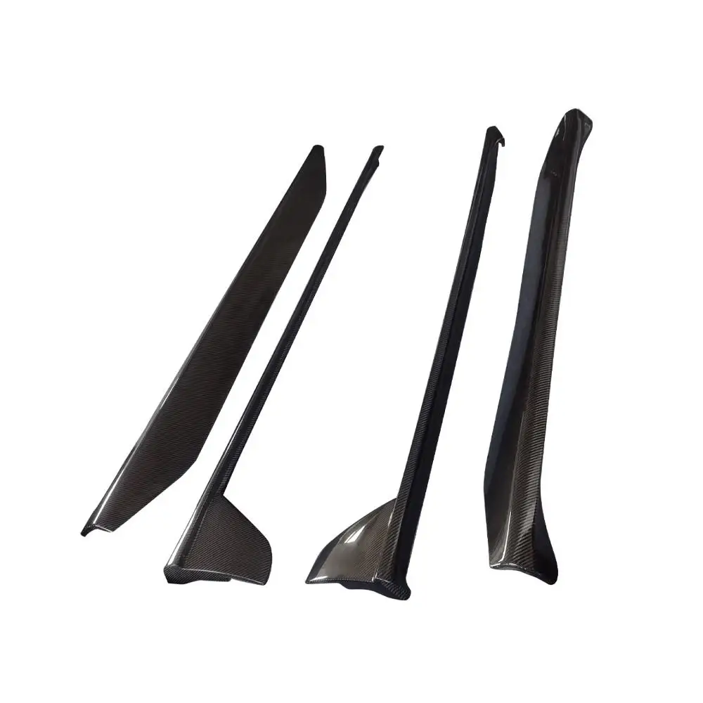 

For Porsche 911 992 Turbo S 2019UP REAL CARBON SIDE SKIRT EXTENSION LIP SPLITTER