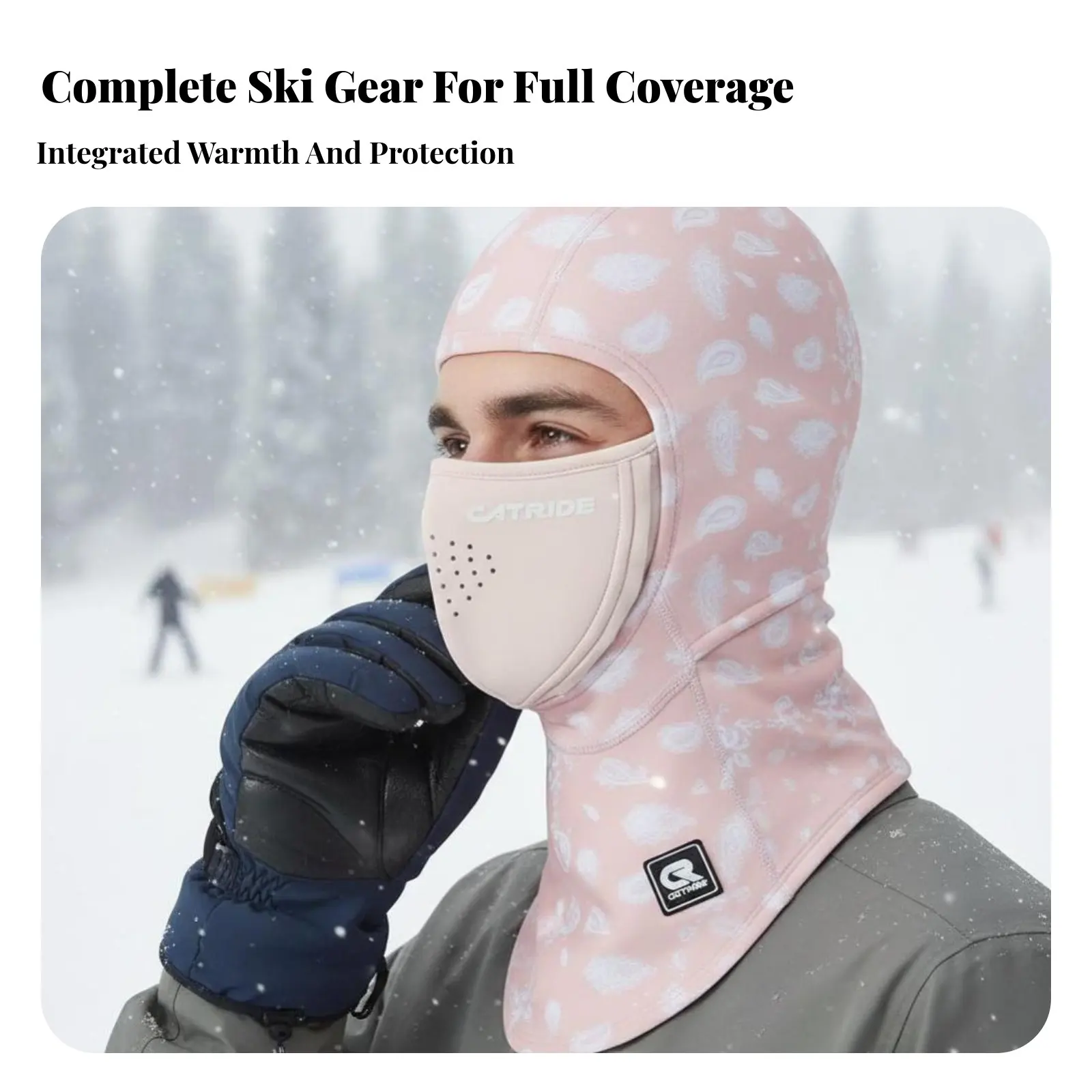 

Windproof Ski Face Cover Balaclava, Quick-Dry Breathable Headgear, Winter Warm Protection for Snow Sports