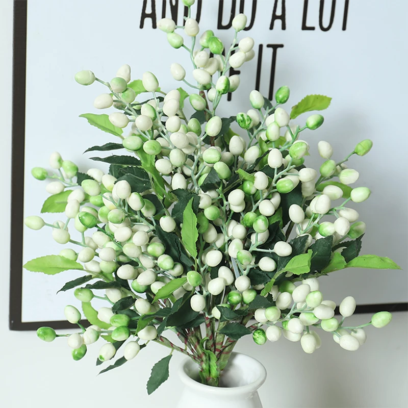 39cm Artificial Berry Flower Branch Home Wedding Party Decoration Fake Fruit Plants Photo Props Christmas DIY Decor Accessories image 4