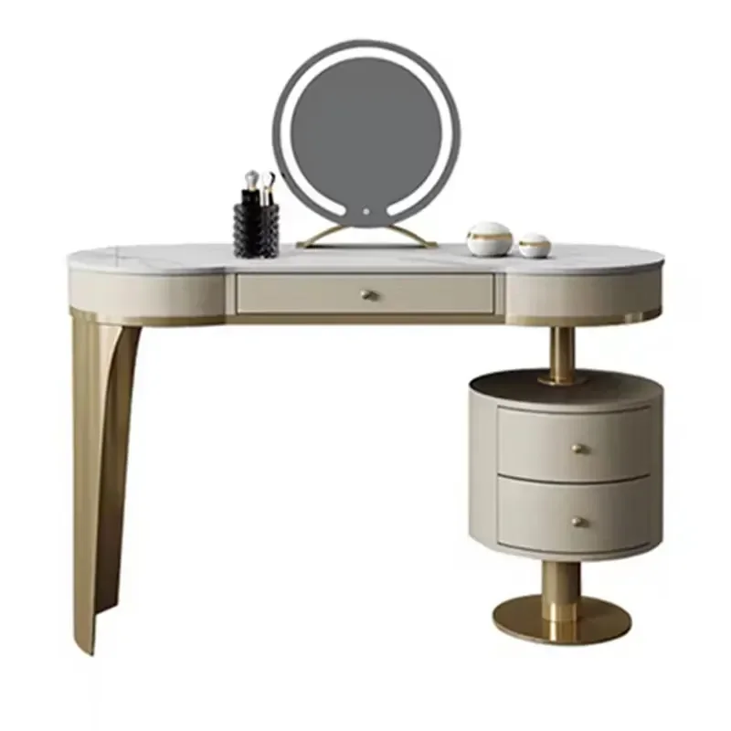 

Nordic Wooden Europa Luxury Adult Dresser Organizer Cabinet Aesthetic Gray Storage Vanity Table Meuble Coiffeuse Furniture