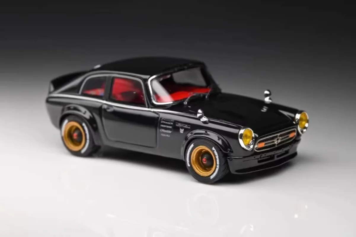 Honda S800 Alloy Diecast Model Car, Brinquedos de Veículos para Meninos, Coleção Display Caixa Original, Escala 1:64