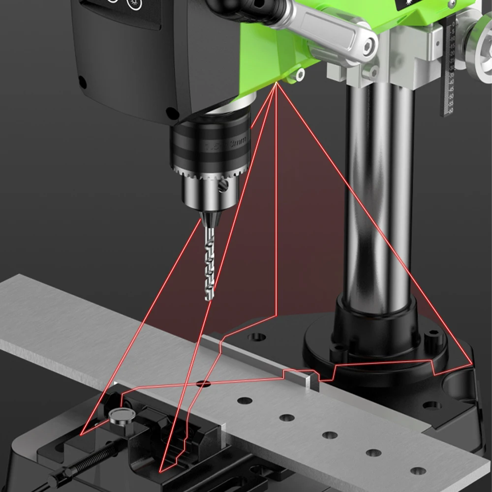 400W Brushless Benchtop Drill Press Drilling Machine 1.5-13mm BG-516809