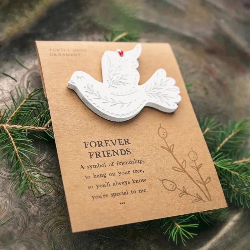 Holiday Friendship Greeting Card Birthday Blessing Love White Dove Card Blessing From Friends