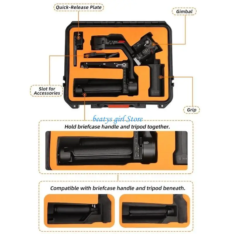 

C7AB Hard Housing Bag Storage Box/Shoulder Belt Camera Stabilizers Waterproof Travel Carrying Case