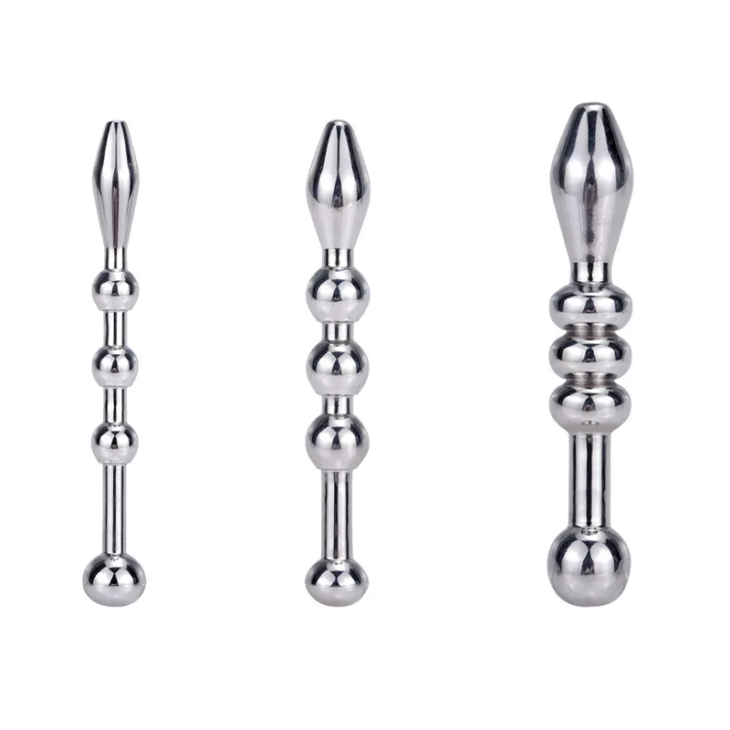 Metal Urethral Catheter Male Urethral Dilator Penis Plug Horse Eye Stimulation Sounding Masturbator Sex Toys for Men DB-101