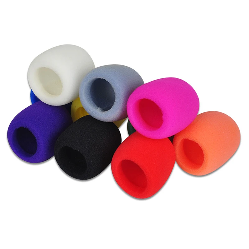 1 Pc Mix Colors Sponge Microphone Set Replacement Foam DJ Stage Windshield Wind Shield Cover Thick Washable
