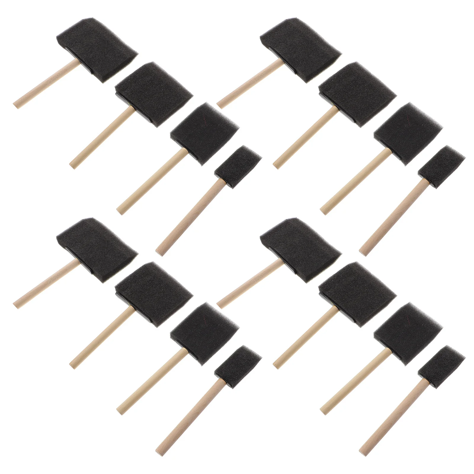 26Pcs Children Drawing Sponge Brushes Ergonomic Design for Better Control in Paintings Paint Sponges for Painting