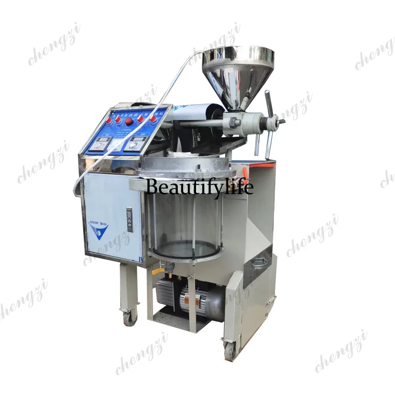 Peanut Oil Press Machine Commercial 20Kg/H Sesame Walnut Nut Kernel Squeeze Vacuum Filter Extractor