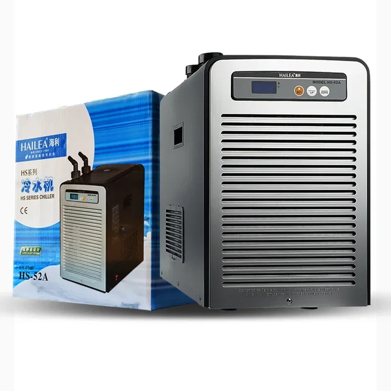 

HS series HS 28A 52A 66A 90A Water Chiller Fish Tank Marine Aquarium Coral Reef Hydroponics Pond Thermostat Power Water Cooler