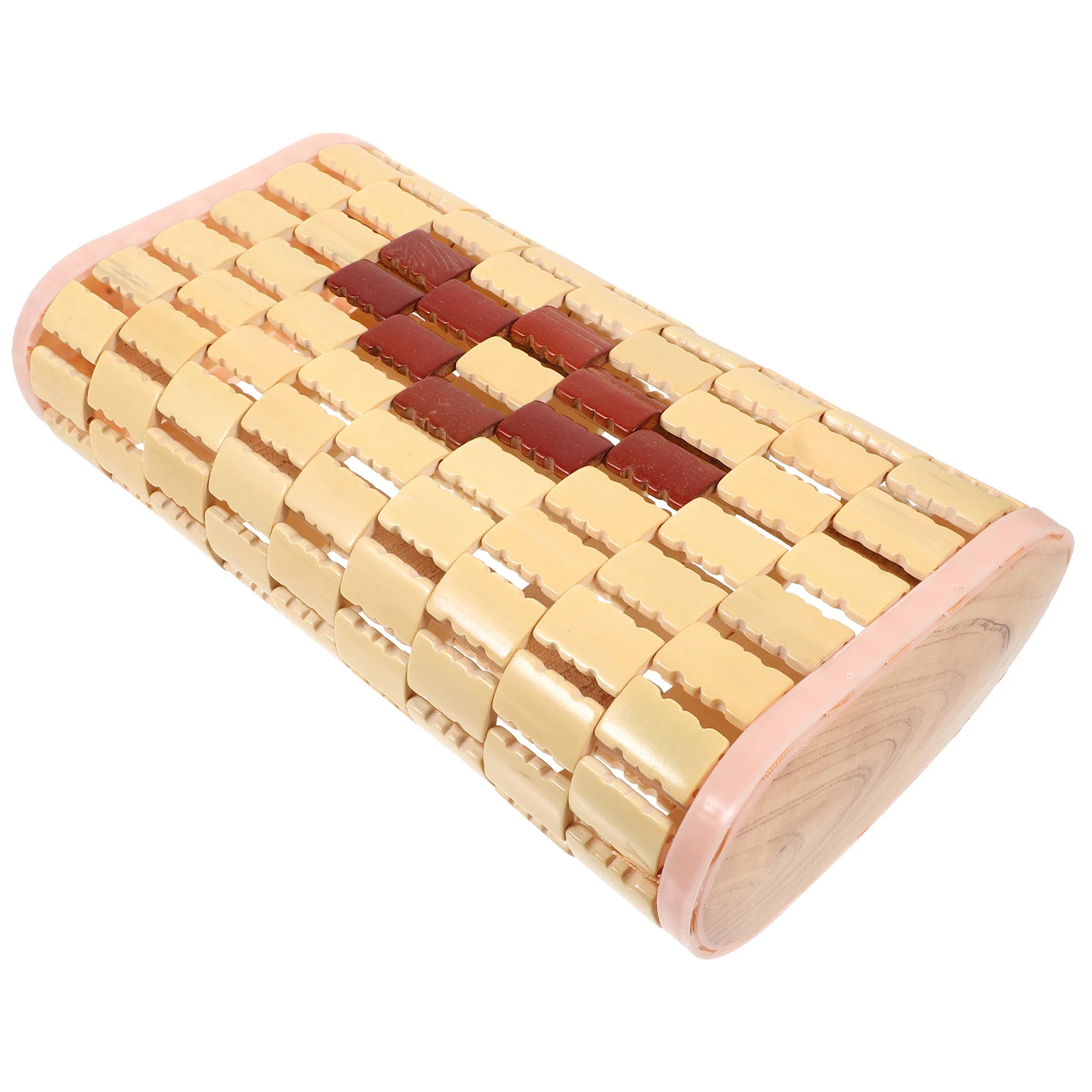 

Bamboo Pillow Cervical Support Cooling Summer Neck Rest Sleep Aid Spine Alignment Handmade Design Spa Bath Facility