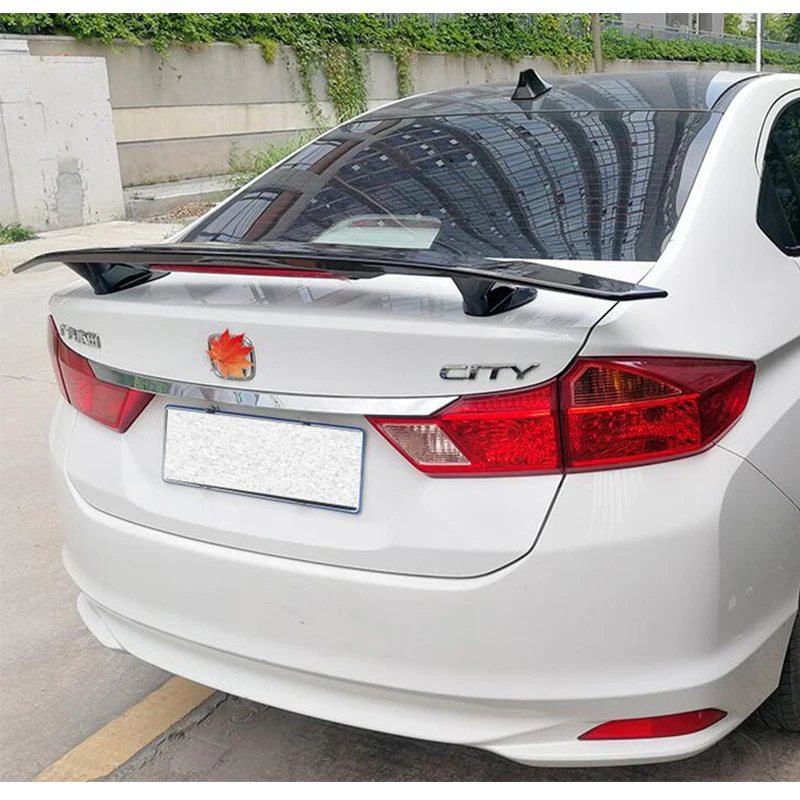 For Universal Spoiler WING NEW HONDA CITY ABS Material Car Trunk Boot  Rear Lip Tail Accessories Refit 2011-2023 Year