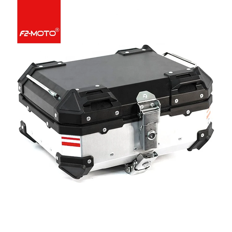 

Modification F2 Moto 22L Black High Quality Waterproof Delivery Metal Tail Boxes Small Aluminum Alloy Motorcycle Top Box