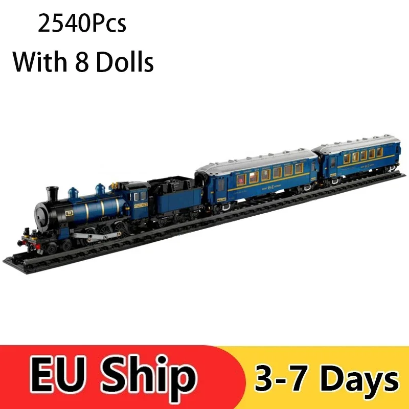 2540Pcs Orient Express Train Building Blocks Set Compatible 21344 Anniversary Luxury Train Bricks DIY Toys for Aldult Kids Gifts