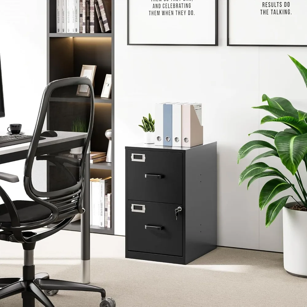 

Вертикальный стальной шкаф для документов с 2 выдвижными ящиками и замком, формат Letter, для офиса и дома, требуется сборка