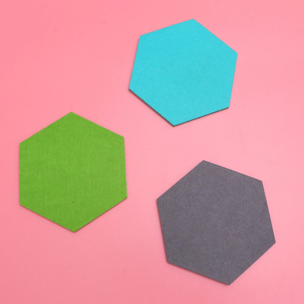 

8Pcs Creative Hexagon Felt Wall Sticker Colorful Memo Board Organizer Key Holder Photo Display DIY Office Home Decoration