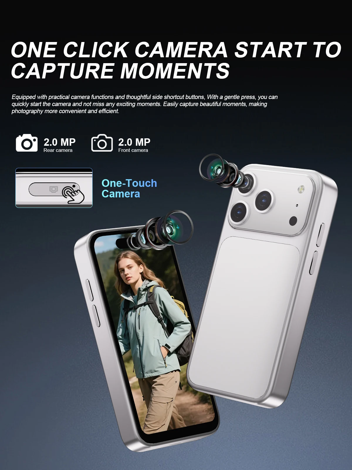 SERVO Mini Pocket Smartphone 4G LTE 4.0" HD Display Android 12 Dual SIM 3GB RAM 64GB ROM Face Unlock WiFi GPS Small Mobile Phone
