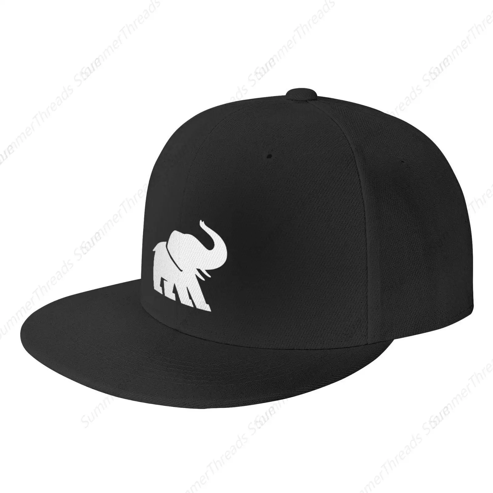 Elefant Snapback Hut für Männer Lustige schwarze Baseballkappe Frauen Vintage verstellbare Papa Hut Sommer Trucker Hut