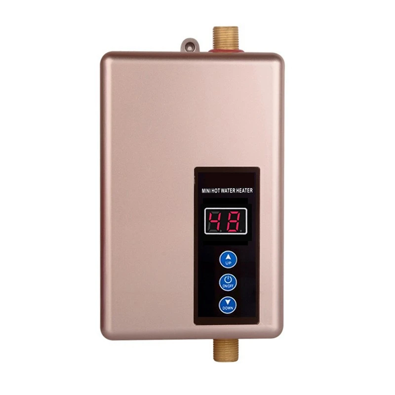 

Hot 5500W Electric Water Heater 220V Instantaneous Tankless Instant Inverter Water Heater Fast Heating Water Boiler