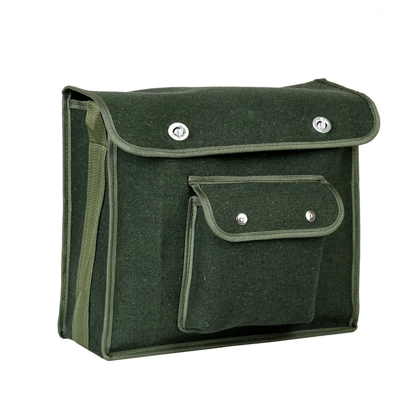 One-shoulder Heavy Canvas Tool Bag for Power Tool Storage Organizer Electrician Accessories Storage Bag Waterproof Case