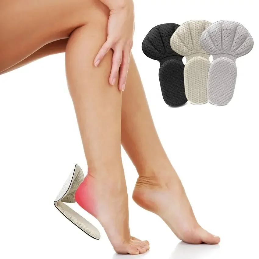 Soft Heel Pad สติกเกอร์ผู้หญิงหน่วยความจําฟองน้ําครึ่ง Insoles รองเท้าส้นสูง Pads Pain Relief Protector เบาะกลับสติกเกอร์แทรก